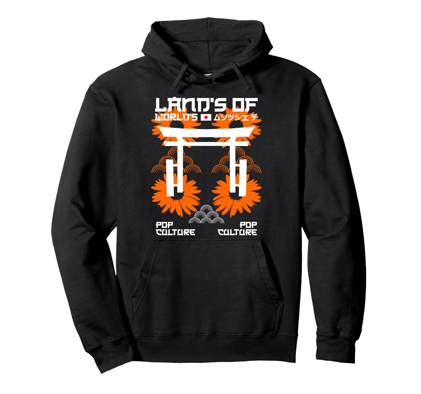 Lands Worlds Japan Anime Aesthetic Hoodie - Aesthetic Graphic Unisex