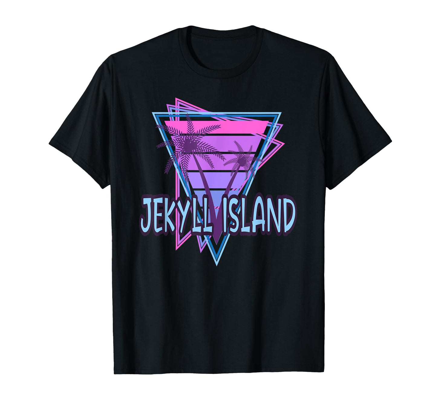 Jekyll Island Vacation Vaporwave T-Shirt - Streetwear Style Men Women