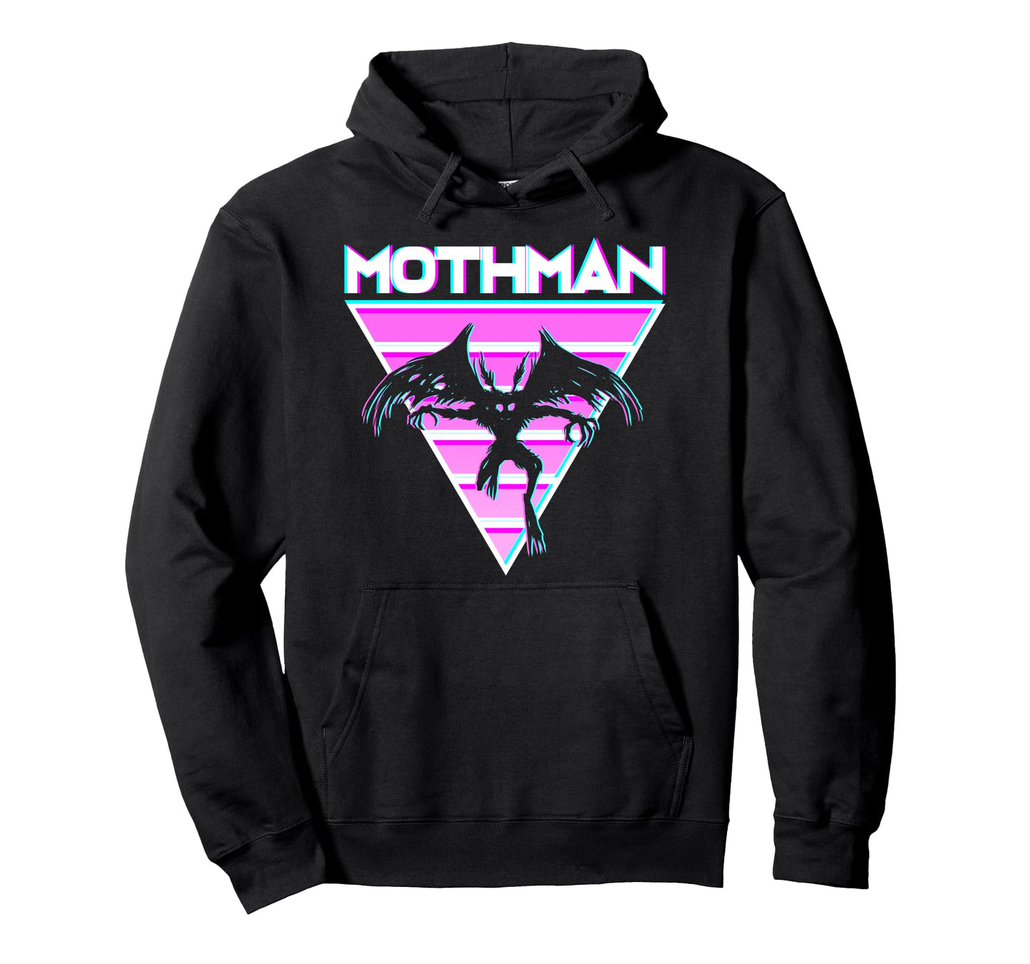Vaporwave Aesthetic Mothman Hoodie - Fun Novelty Design Men Women