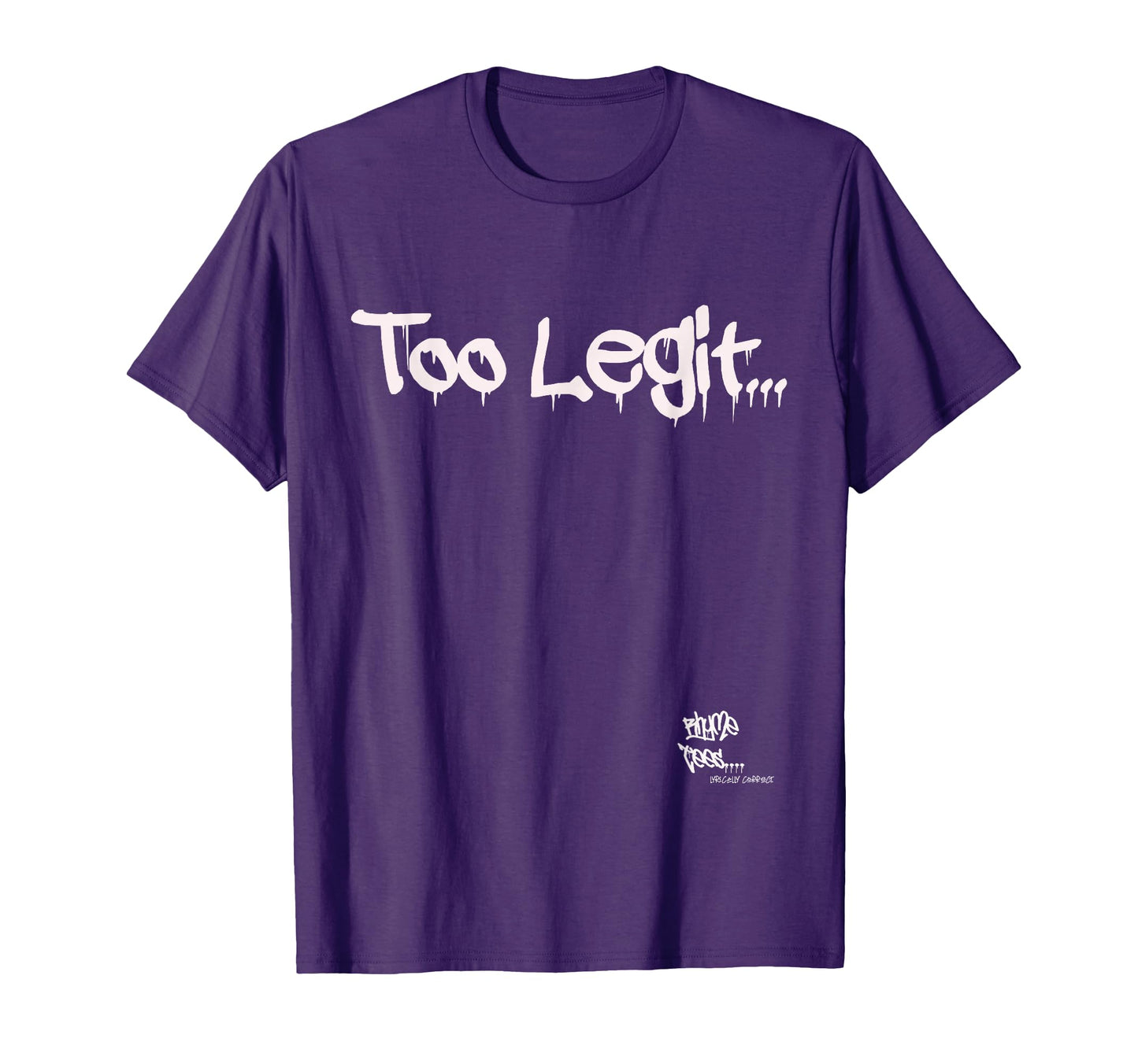 Old School Rap Hip Hop Too Legit 90S T-Shirt - Casual Everyday Wear Unisex