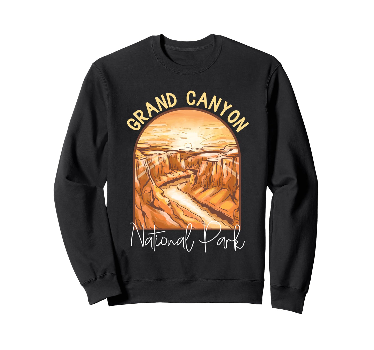 Grand Canyon National Park Mountain Sweatshirt - Custom Art Print Unisex
