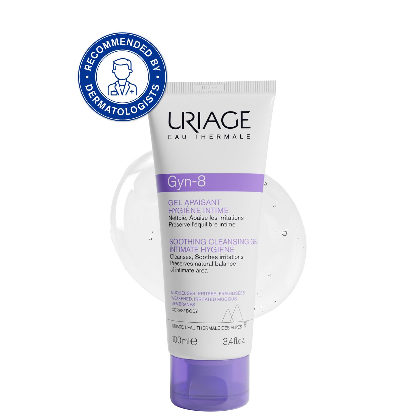 Uriage GYN-8 Intimate Hygiene Gel - Gentle, Soothing, Paraben-Free Feminine Hygiene Product