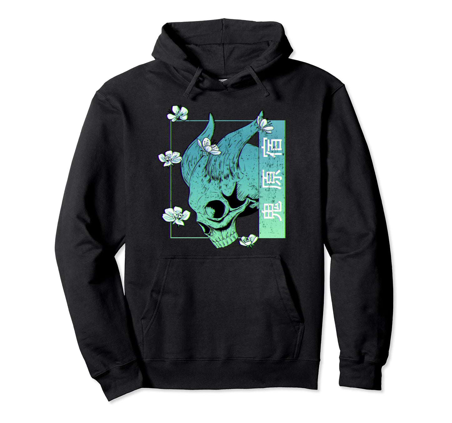 Japan Otaku Demon Oni 90S Aesthetic Hoodie - Fun Novelty Design Unisex