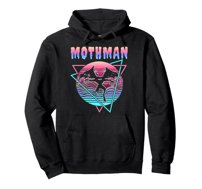 Vaporwave Aesthetic Mothman Hoodie - Minimalist Print Men Women