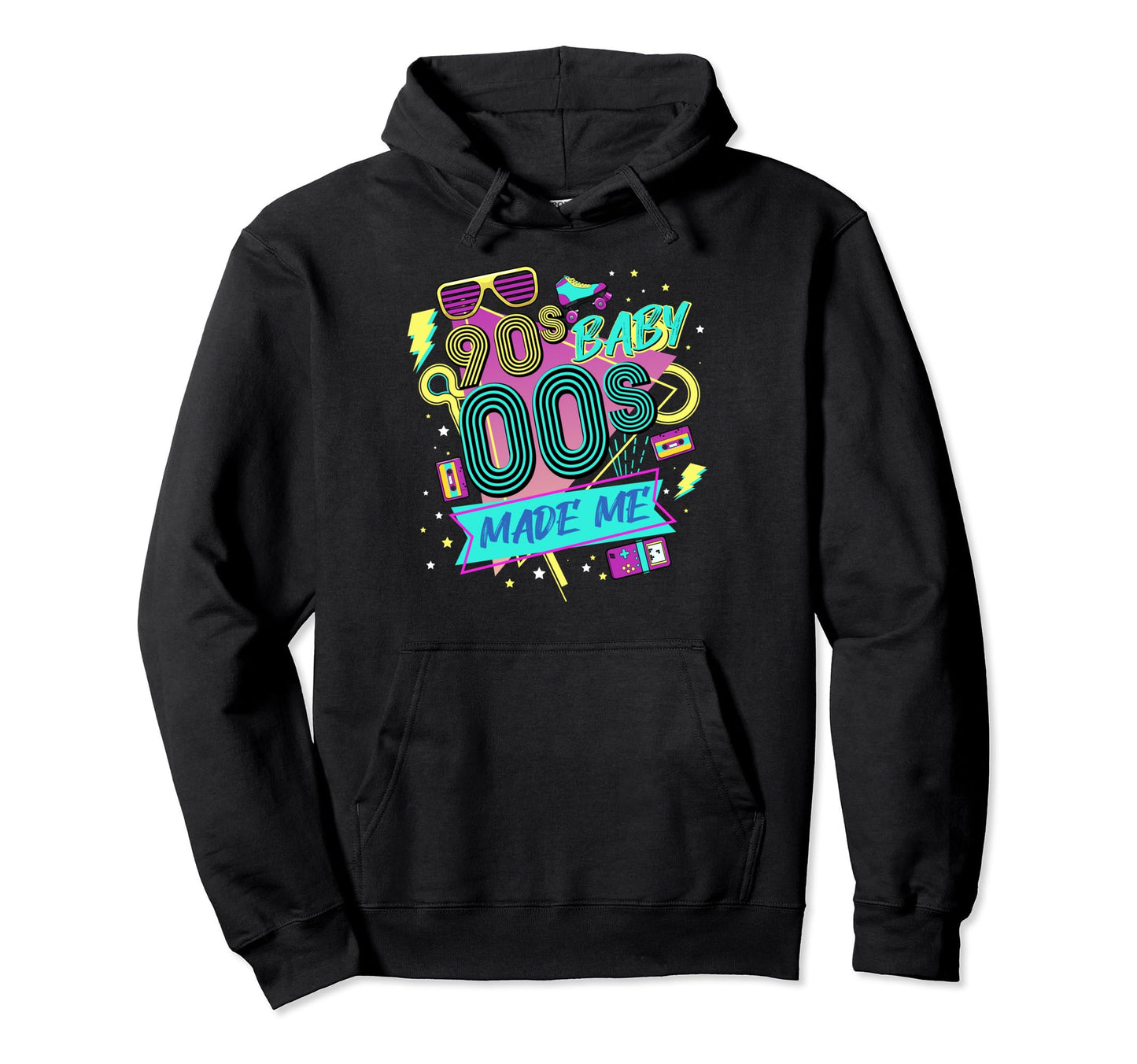 1990S 2000S Made Me Nostalgia Disco Hoodie - Graphic Print Men Women
