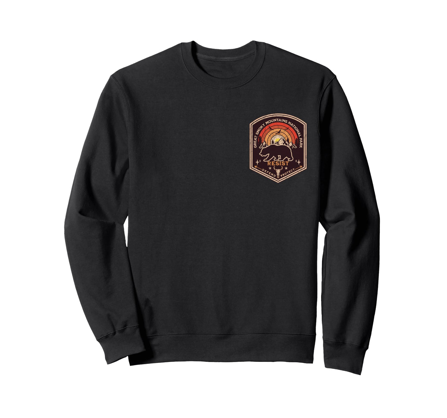 Great Smoky Mountains National Sweatshirt - Streetwear Style for Adults