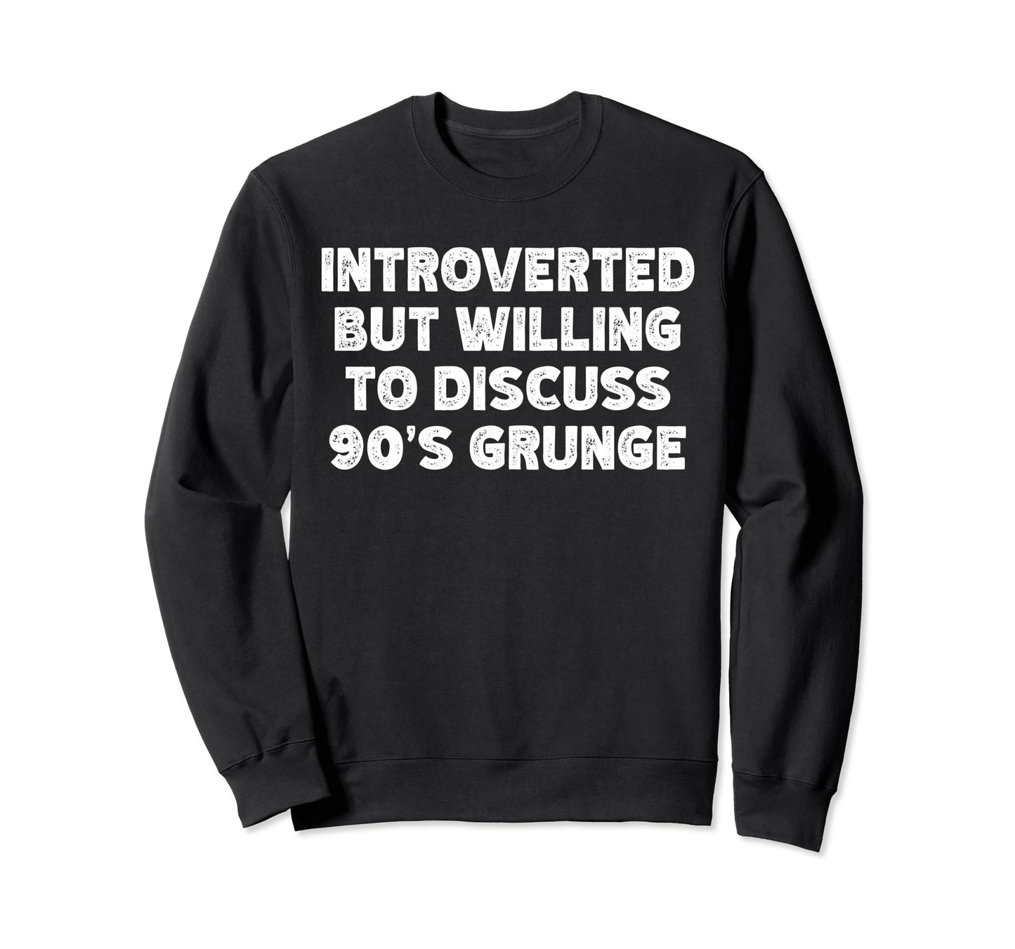 Introverted But Willing To Discuss Sweatshirt - Graphic Print Men Women