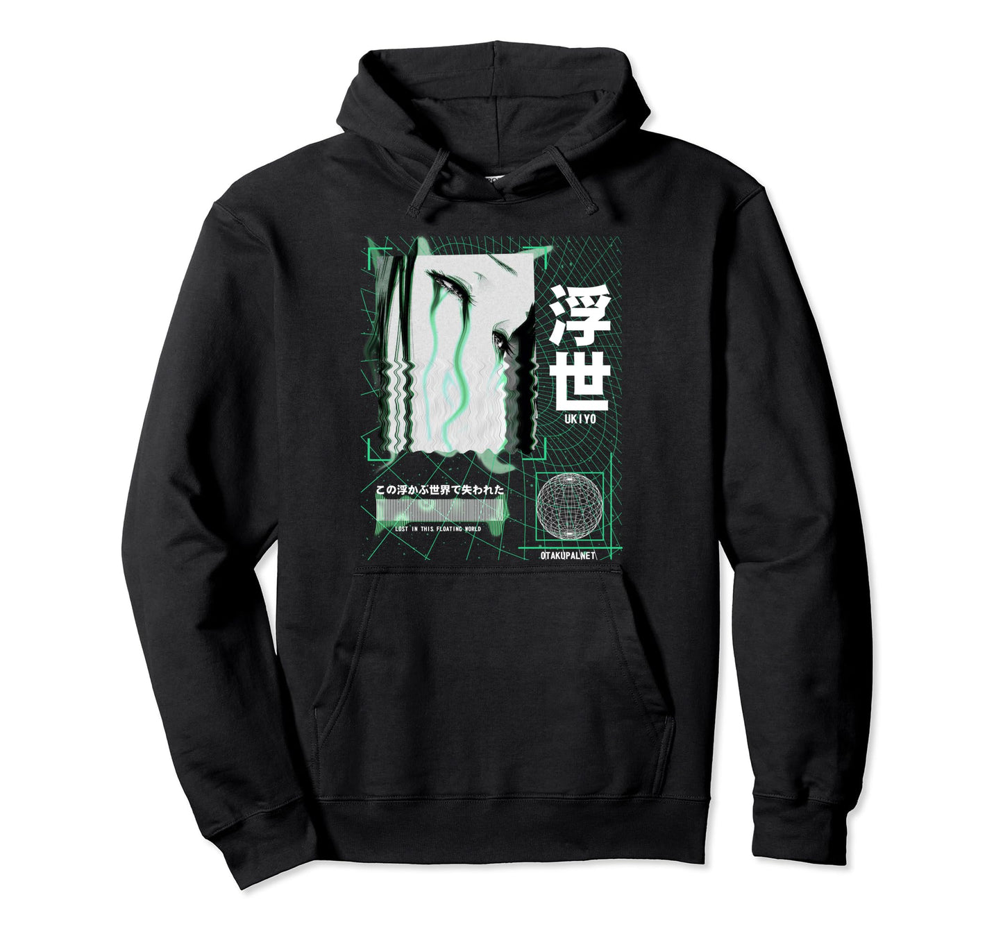 Grunge Vaporwave Anime Streetwear Hoodie - Minimalist Print Men Women