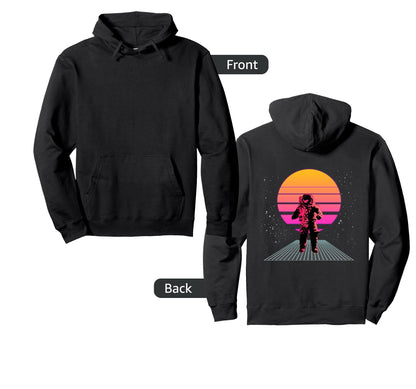 Vaporwave Aesthetic Japanese Astronaut Hoodie - Unique Graphic Men Women