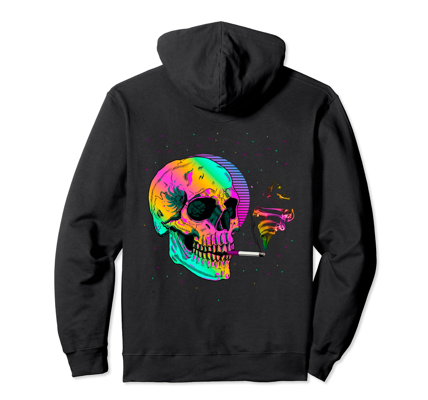 Vaporwave Aesthetic Japanese Skull Hoodie - Casual Everyday Wear Men Women