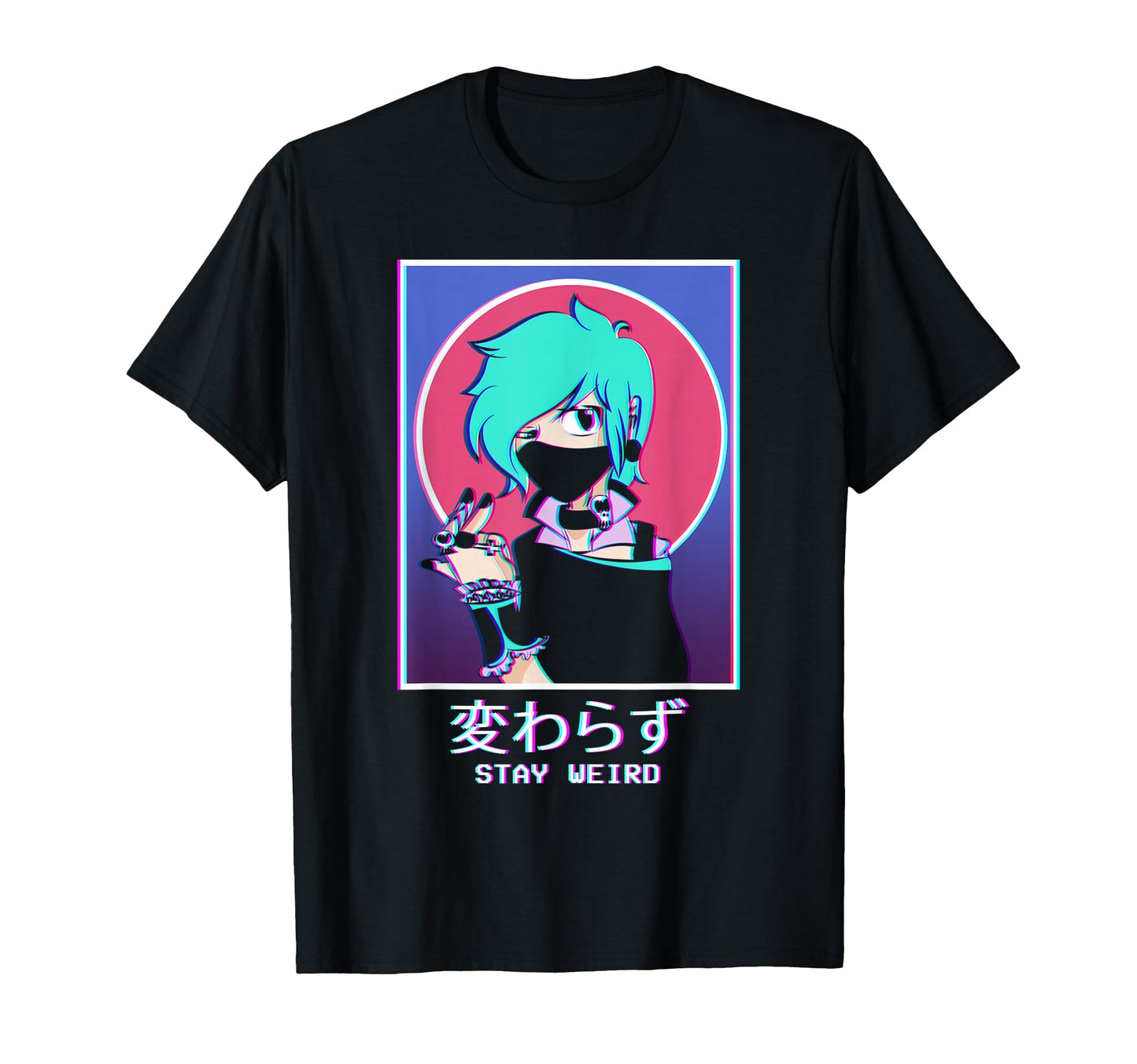 Stay Weird Pastel Goth Anime T-Shirt - Aesthetic Graphic Men Women