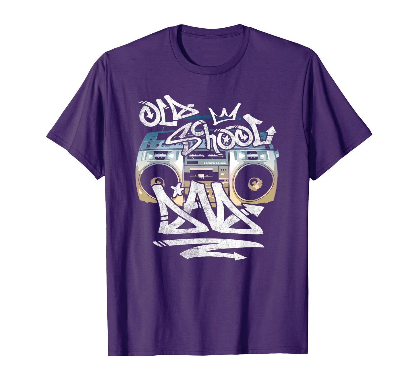 Old School Dad Boombox T-Shirt - Custom Art Print for Adults