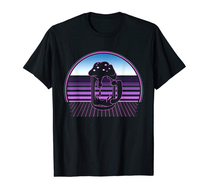 Beer 80S Vaporwave Aesthetic T-Shirt - Novelty Apparel for Adults