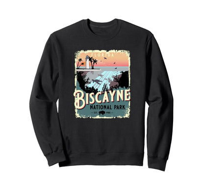 Biscayne National Park Florida Usa Sweatshirt - Fun Novelty Design Unisex