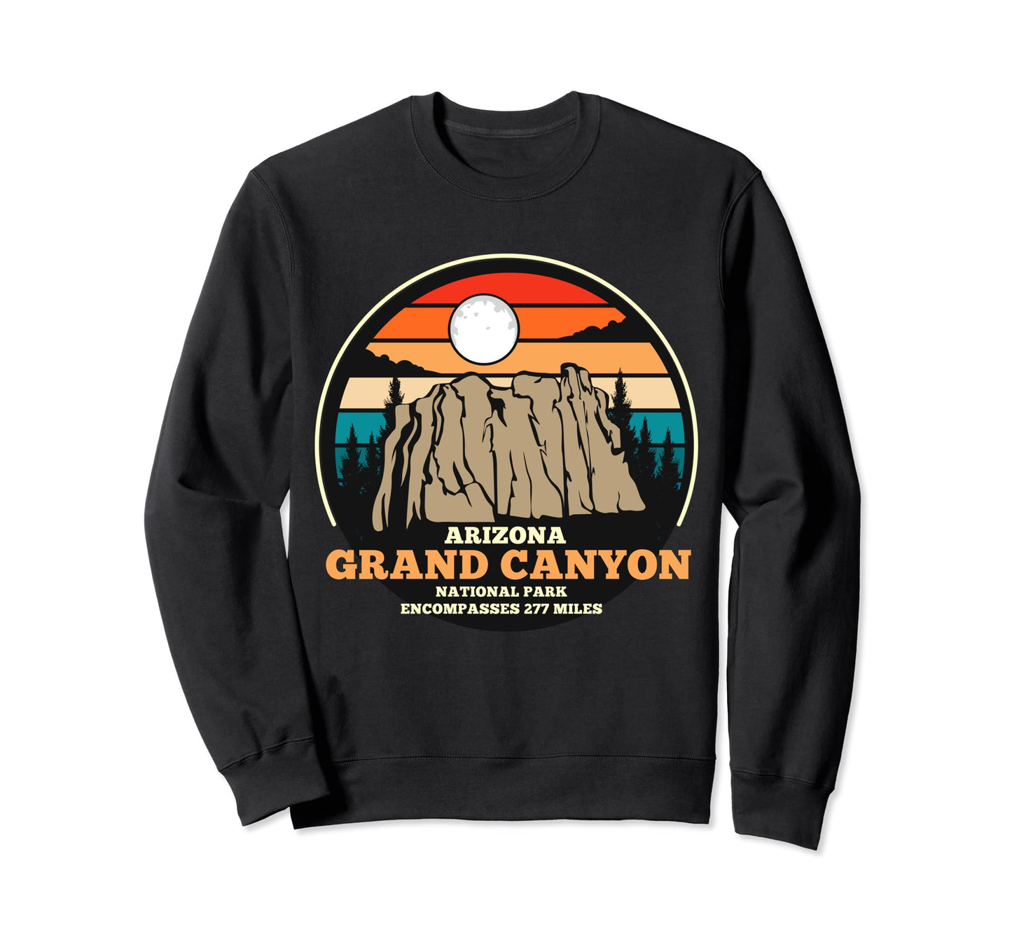 R2R Rim2Rim Grand Canyon Sweatshirt - Aesthetic Graphic for Adults
