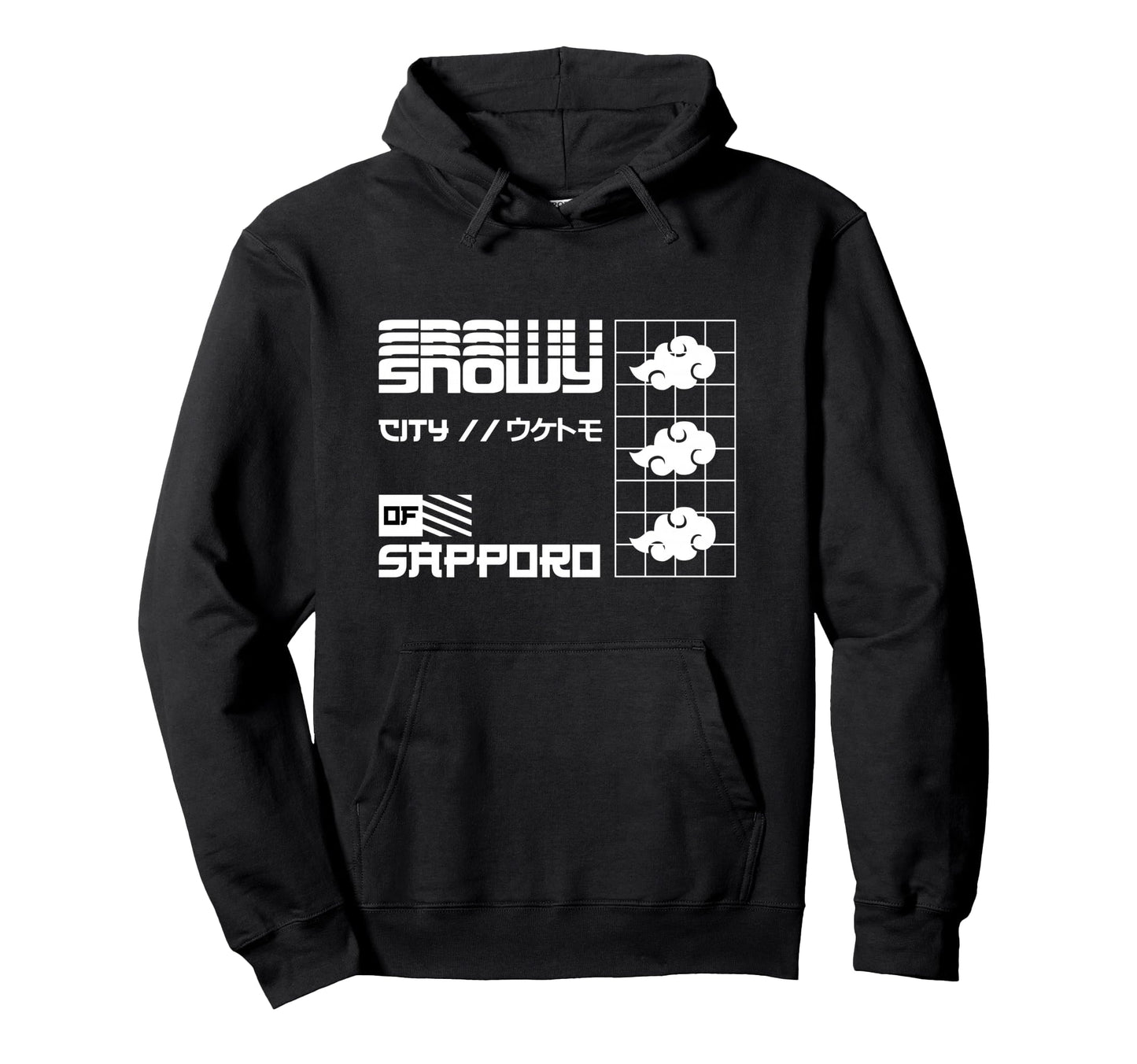 Sapporo Snowy City Japan Anime Hoodie - Casual Everyday Wear Men Women