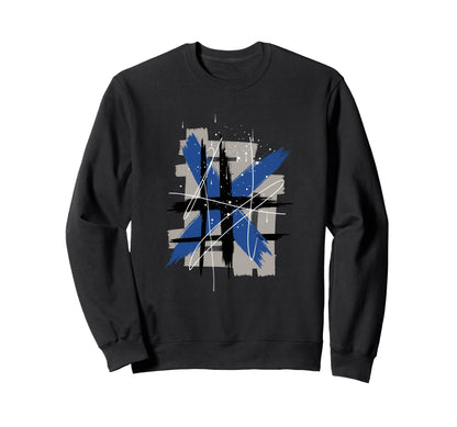 Abstract 90S Paint Brush Grunge Sweatshirt - Custom Art Print Unisex