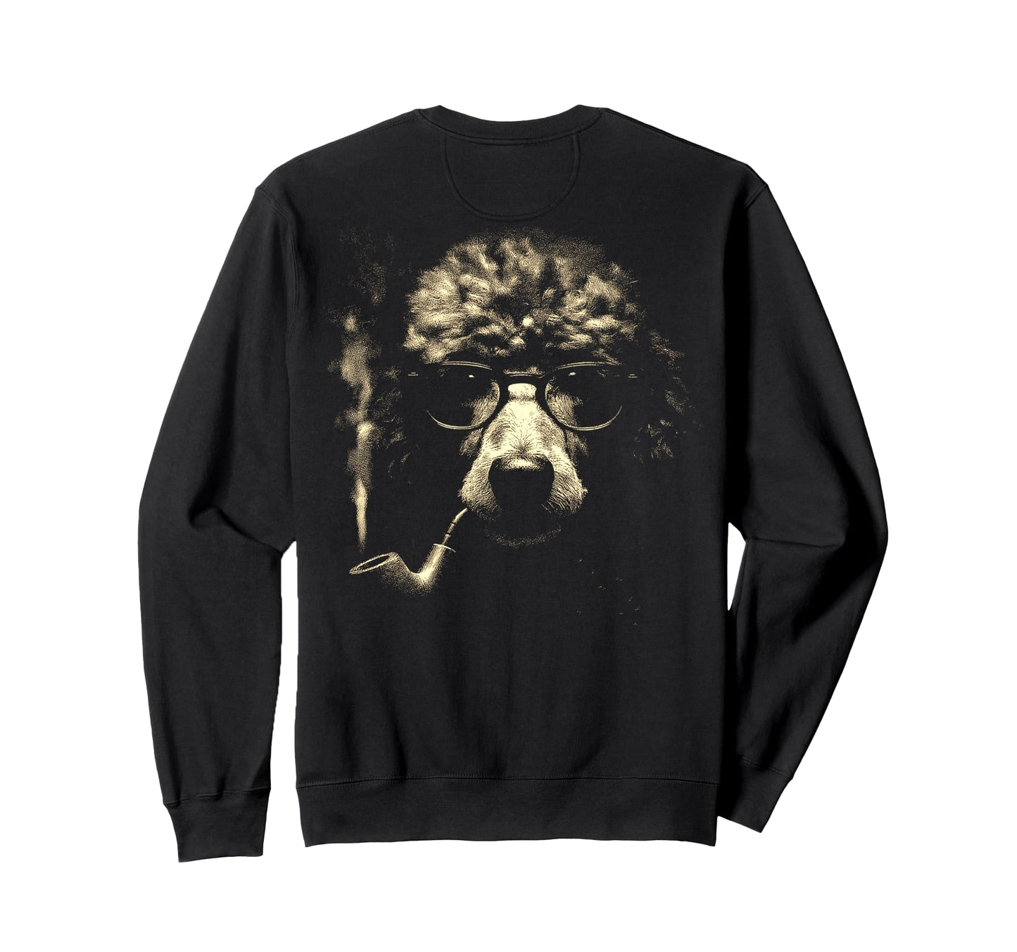 Poodle Glasses Smoking Pipe Grunge Sweatshirt - Streetwear Style Men Women