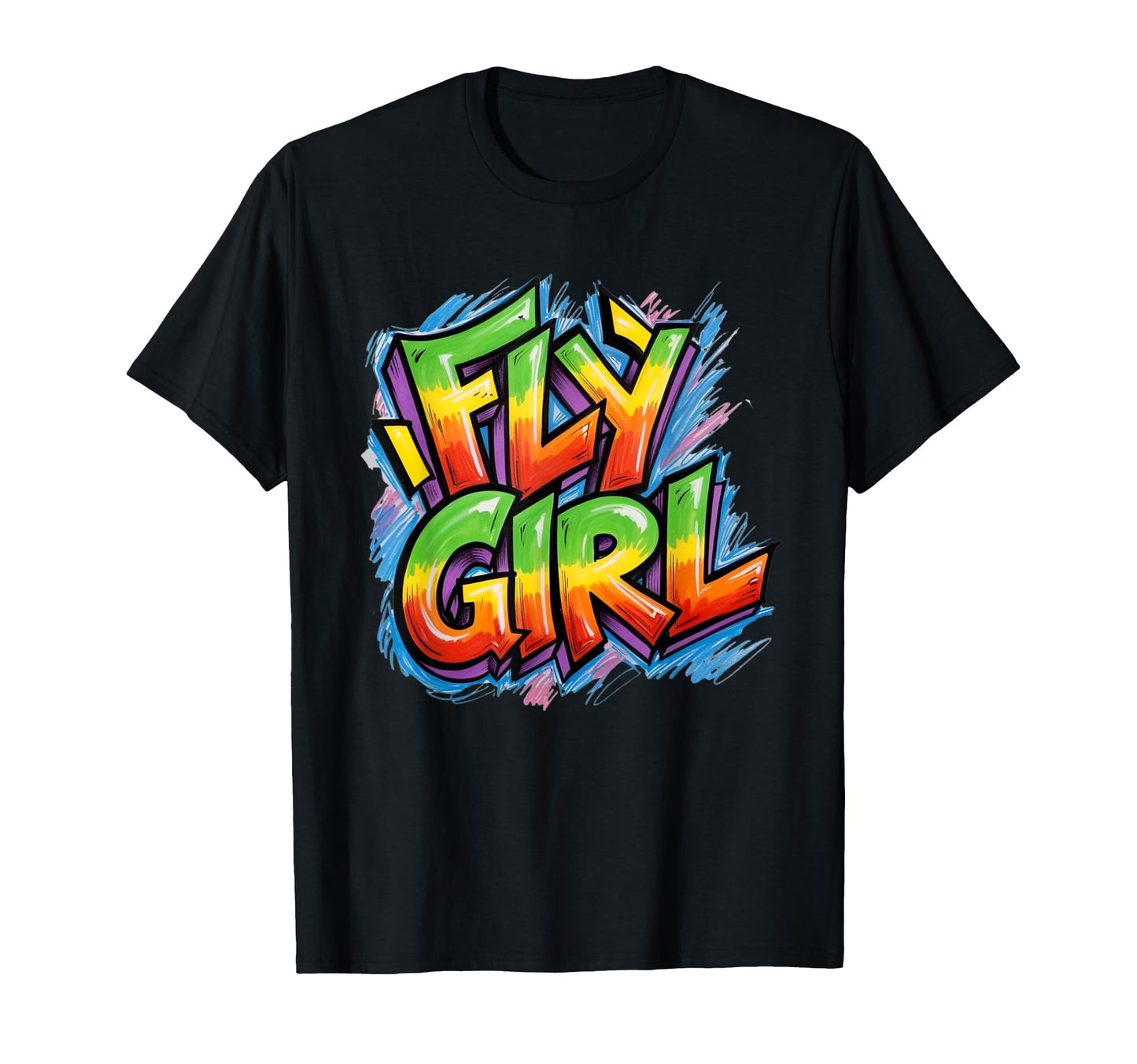 Fly 80S 90S Old School Hip Hop Graffiti T-Shirt - Aesthetic Graphic Unisex