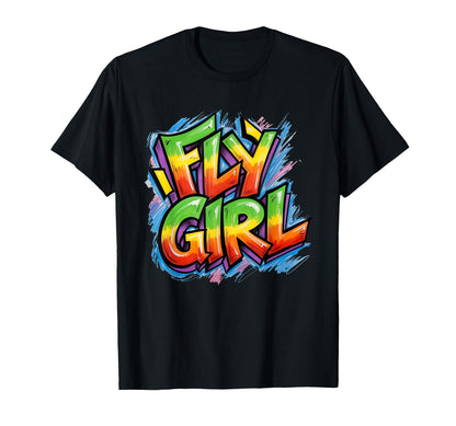 Fly 80S 90S Old School Hip Hop Graffiti T-Shirt - Aesthetic Graphic Unisex