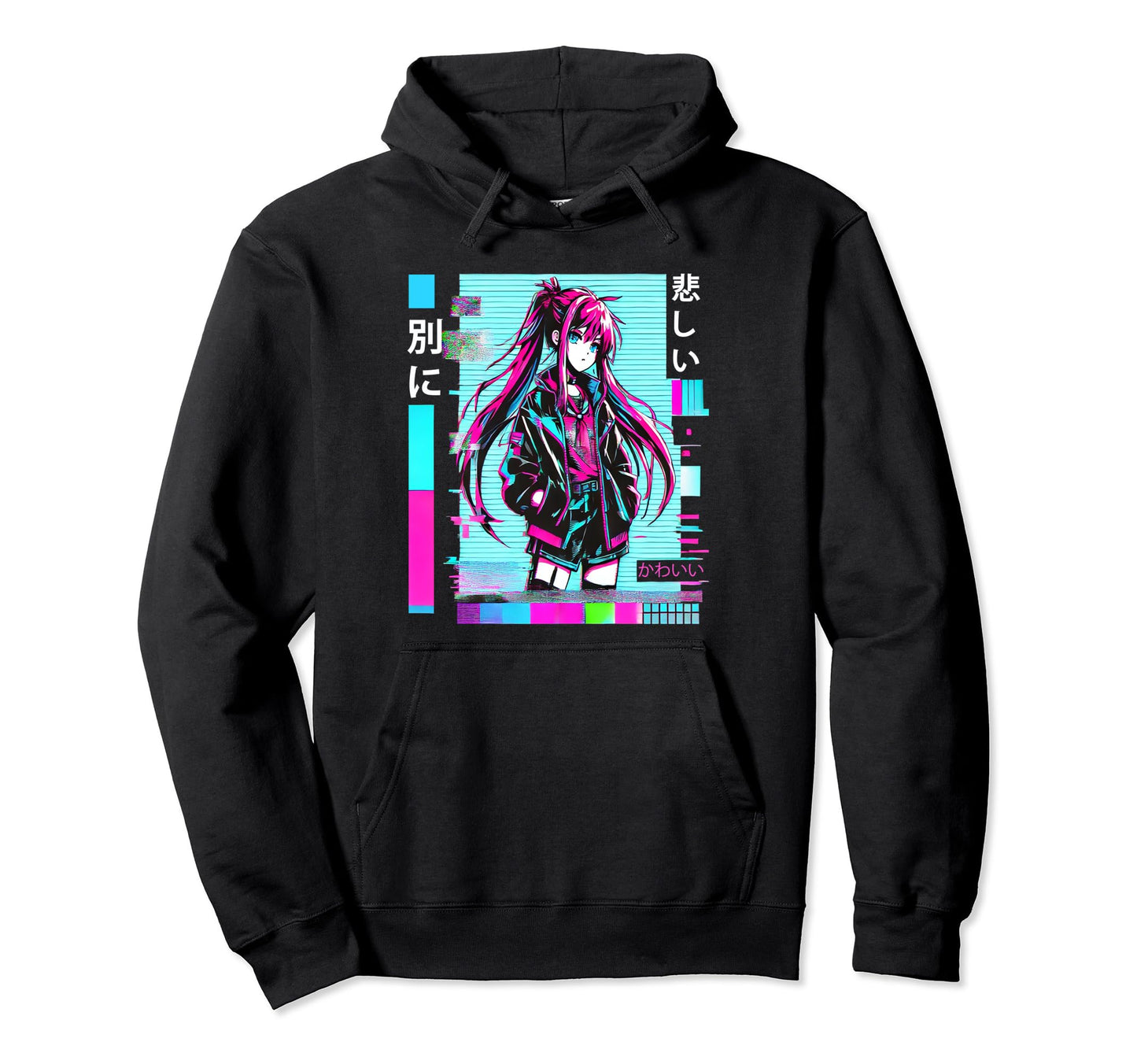 Aesthetic Vaporwave 90S Japanese Kawaii Hoodie - Novelty Apparel Unisex