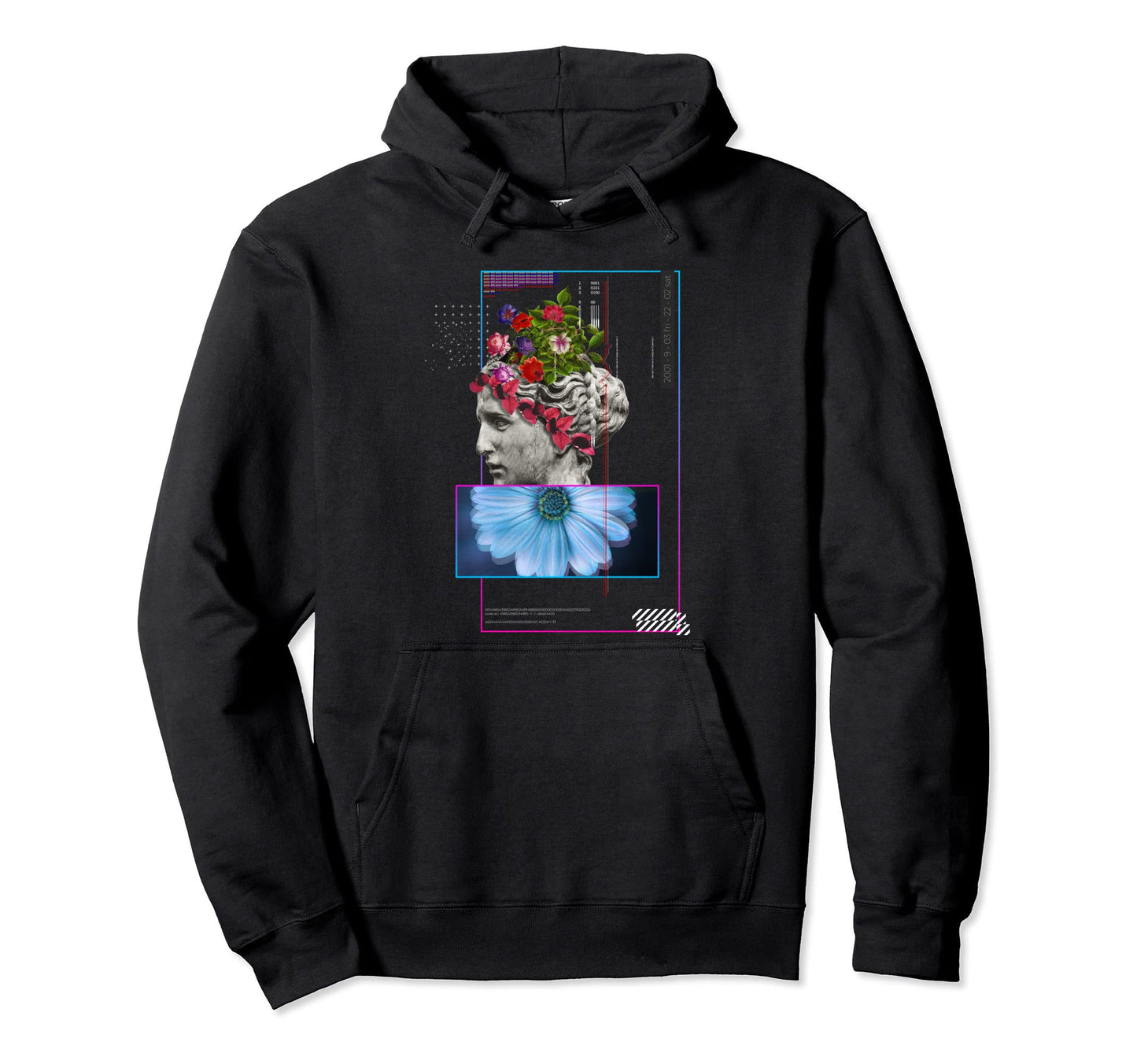 Grungy Seoul Psychedelic Art Aesthetic Hoodie - Unique Graphic Men Women