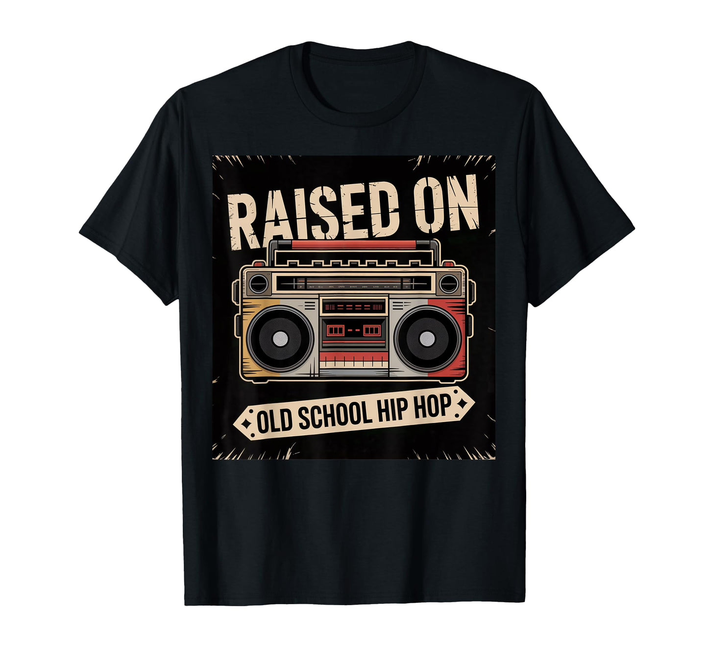 90S Hip Hop Boombox Music Old School Hip T-Shirt - Trendy Graphic Unisex