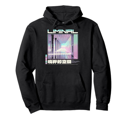 Liminal Aesthetic Vaporwave Hoodie - Casual Everyday Wear Men Women