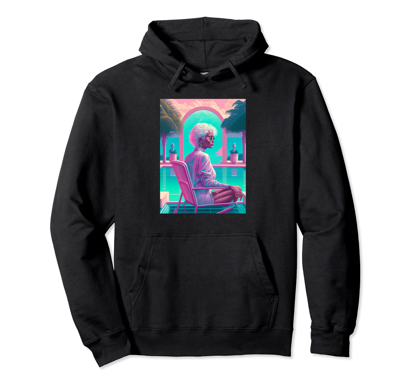 Vaporwave Aesthetic Trippy Vapor Wave Hoodie - Novelty Apparel Men Women