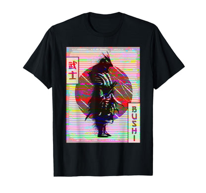 Samurai Anime Kitsune Mask Fox Mask T-Shirt - Custom Art Print Unisex