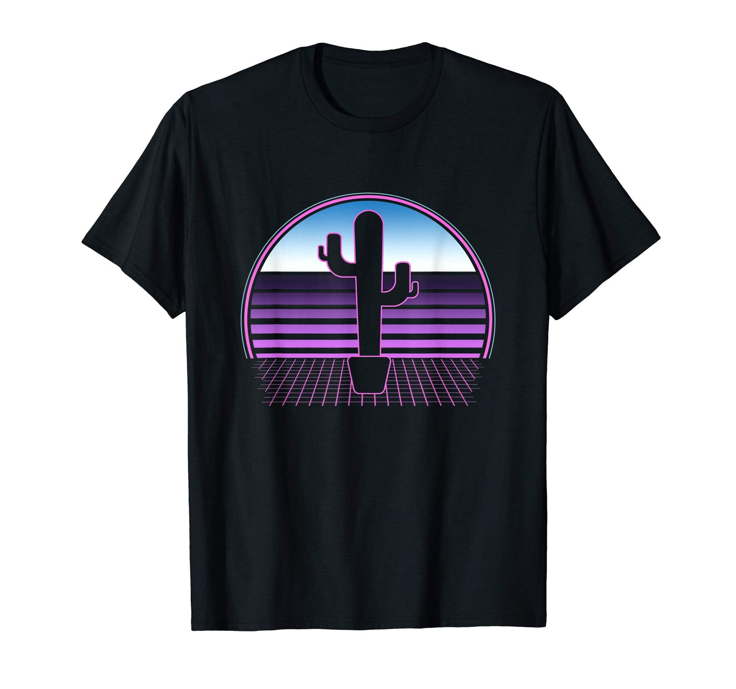Cactus 80S Vaporwave Aesthetic T-Shirt - Novelty Apparel Men Women