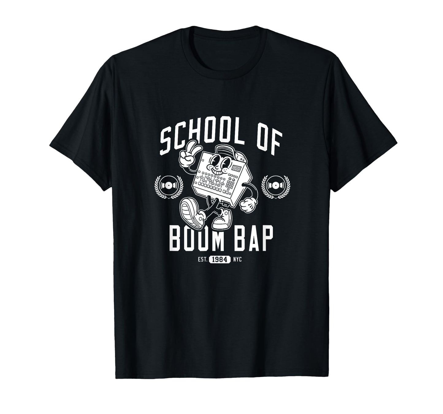 Drum Machine Character T-Shirt - Aesthetic Graphic Unisex