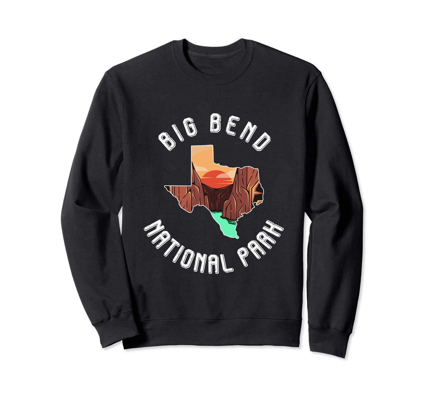 Big Bend National Park Sunset Sweatshirt - Novelty Apparel for Adults