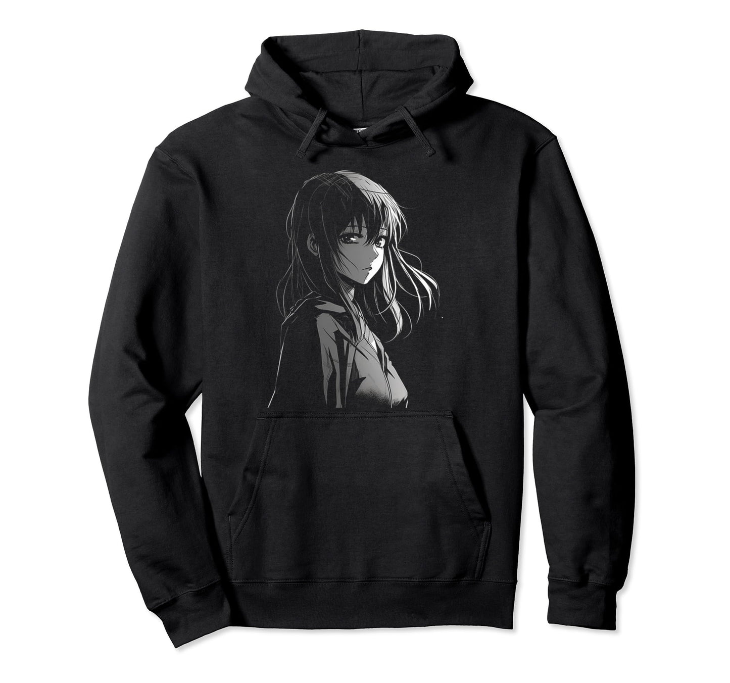 Sad Anime Goth Aesthetic Japanese Hoodie - Novelty Apparel Men Women