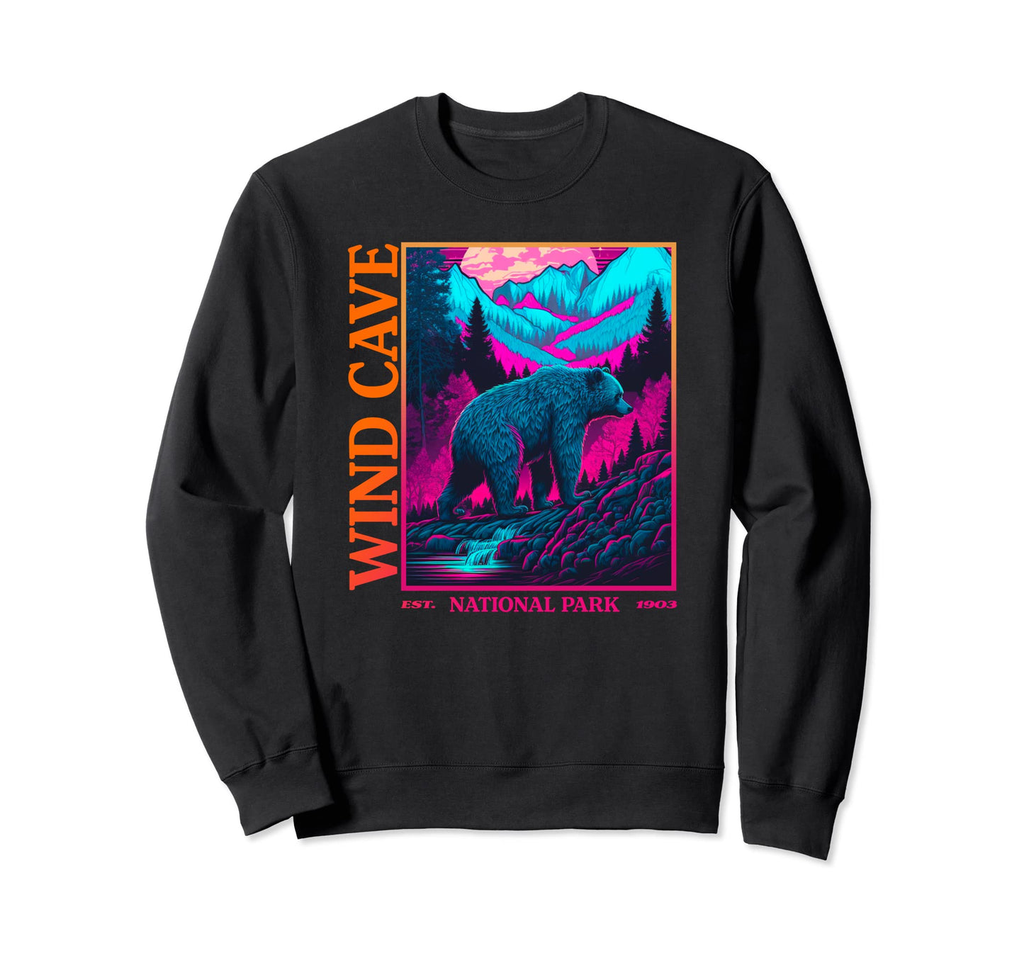 Wind Cave National Park Tees Sweatshirt - Fun Novelty Design for Adults