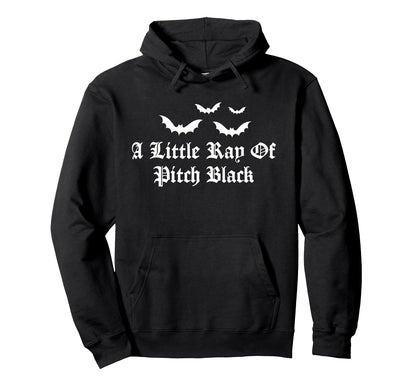 Elder Emo Goth Gothic Bat Funny Hoodie - Minimalist Print for Adults