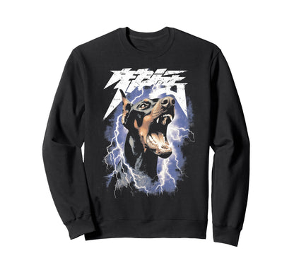 Dobermann Y2K Grunge 90S Dog Sweatshirt - Fun Novelty Design Unisex