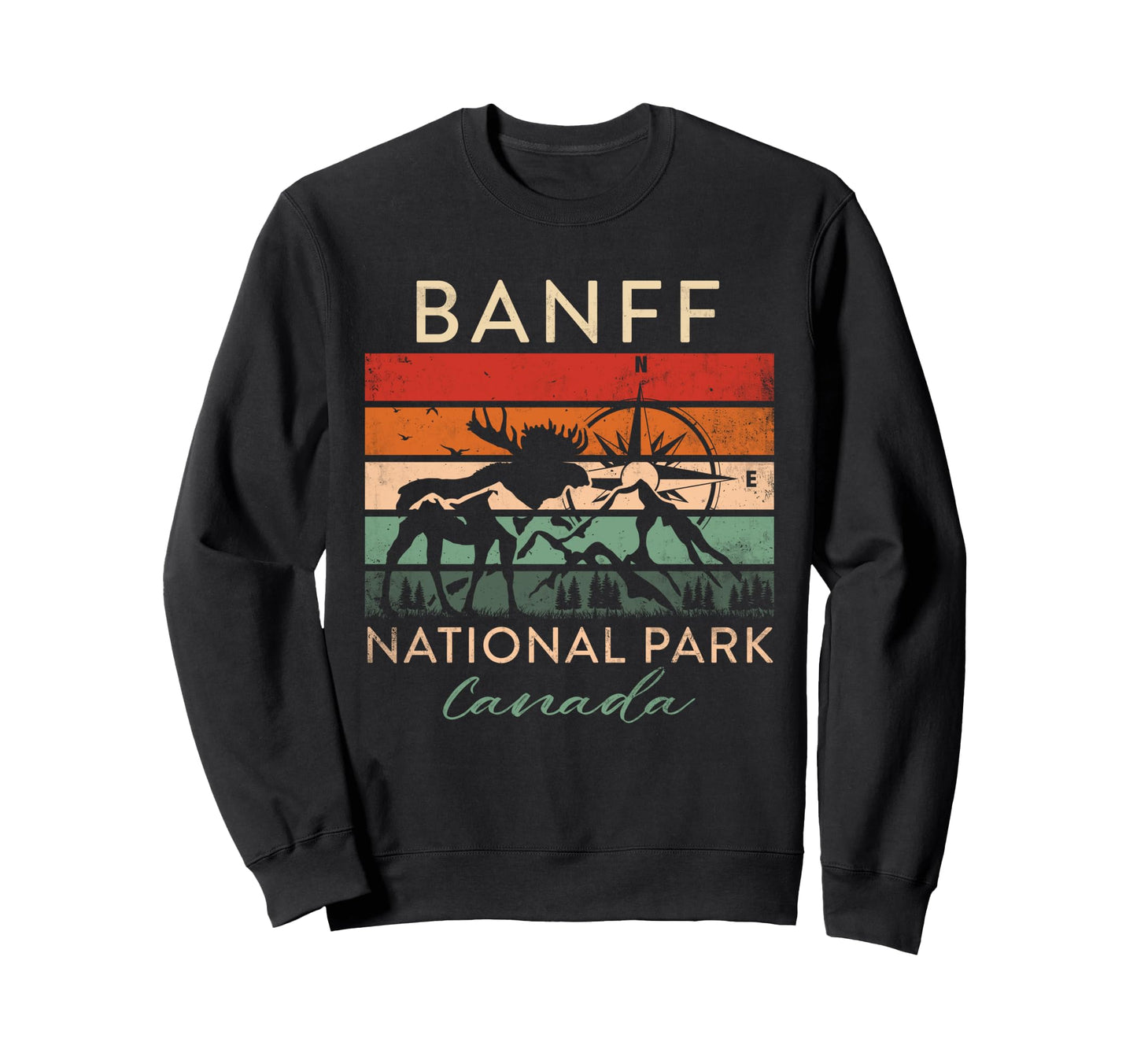 Banff National Park Canada Souvenir Sweatshirt - Unique Graphic Men Women