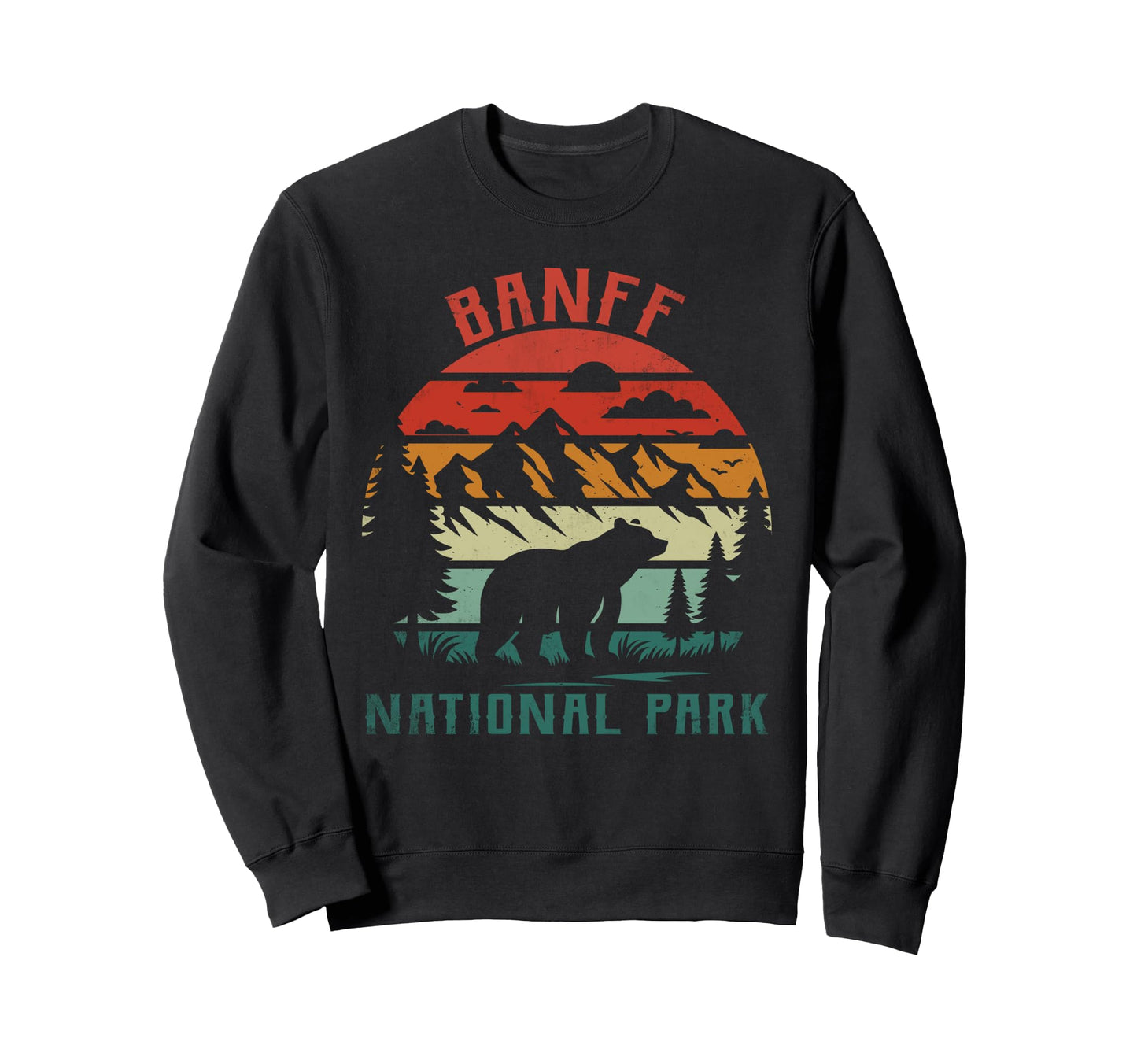 Banff National Park Canada Sweatshirt - Fun Novelty Design Men Women