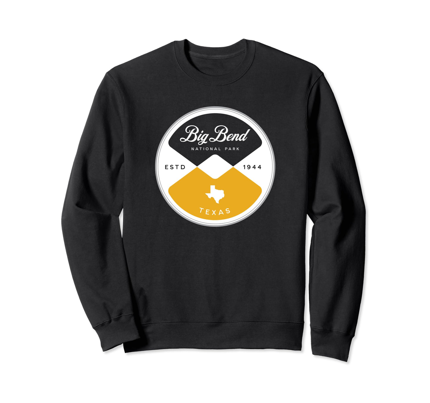 Big Bend National Park Texas Circle Sweatshirt - Graphic Print for Adults