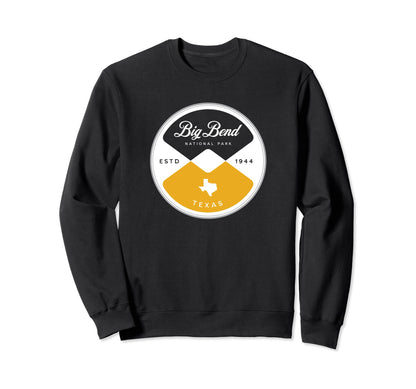 Big Bend National Park Texas Circle Sweatshirt - Graphic Print for Adults
