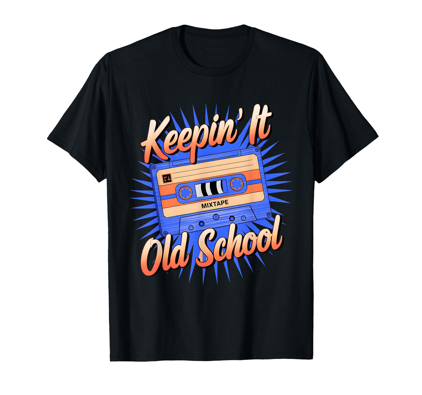 Old School Hip Hop 80S 90S Cassette Tape T-Shirt - Novelty Apparel Unisex