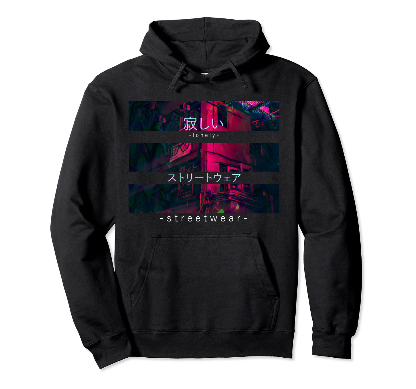 Japan Tokyo Lonely Streetwear Vaporwave Hoodie - Streetwear Style Unisex