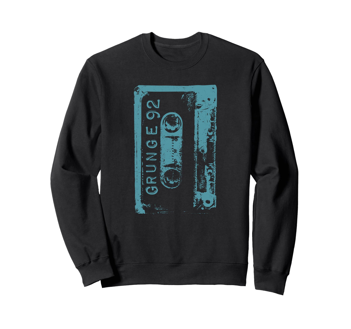 Grunge 90S Concert Mixtape Sweatshirt - Casual Everyday Wear Unisex
