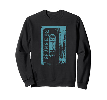 Grunge 90S Concert Mixtape Sweatshirt - Casual Everyday Wear Unisex