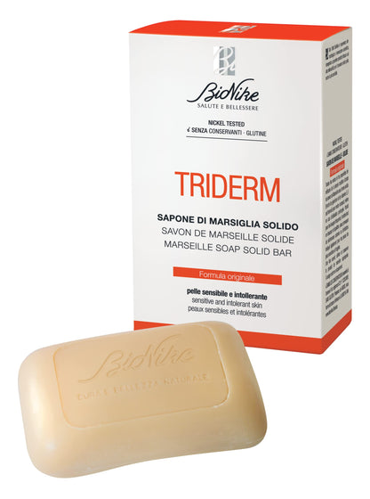 BioNike Triderm Marseille Soap Solid Bar - Gentle, Moisturizing Skincare for Sensitive Skin
