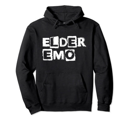 Emo Rock Elder Emo Y2K 2000S Emo Ska Hoodie - Novelty Apparel for Adults