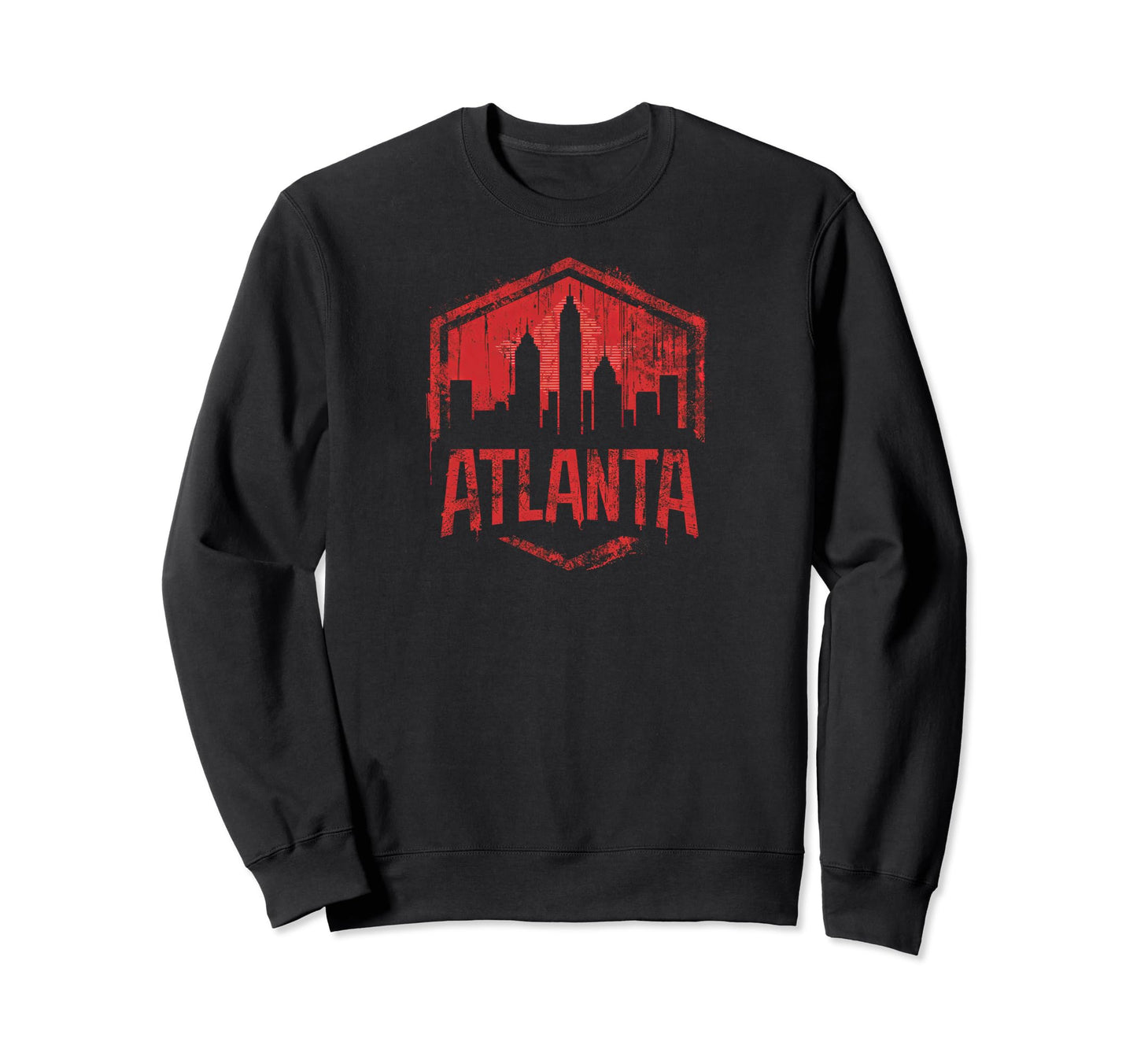 Atlanta Grit 90S Grunge Sweatshirt - Casual Everyday Wear Men Women