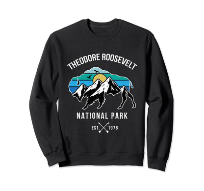 Theodore Roosevelt National Park Sweatshirt - Aesthetic Graphic Unisex