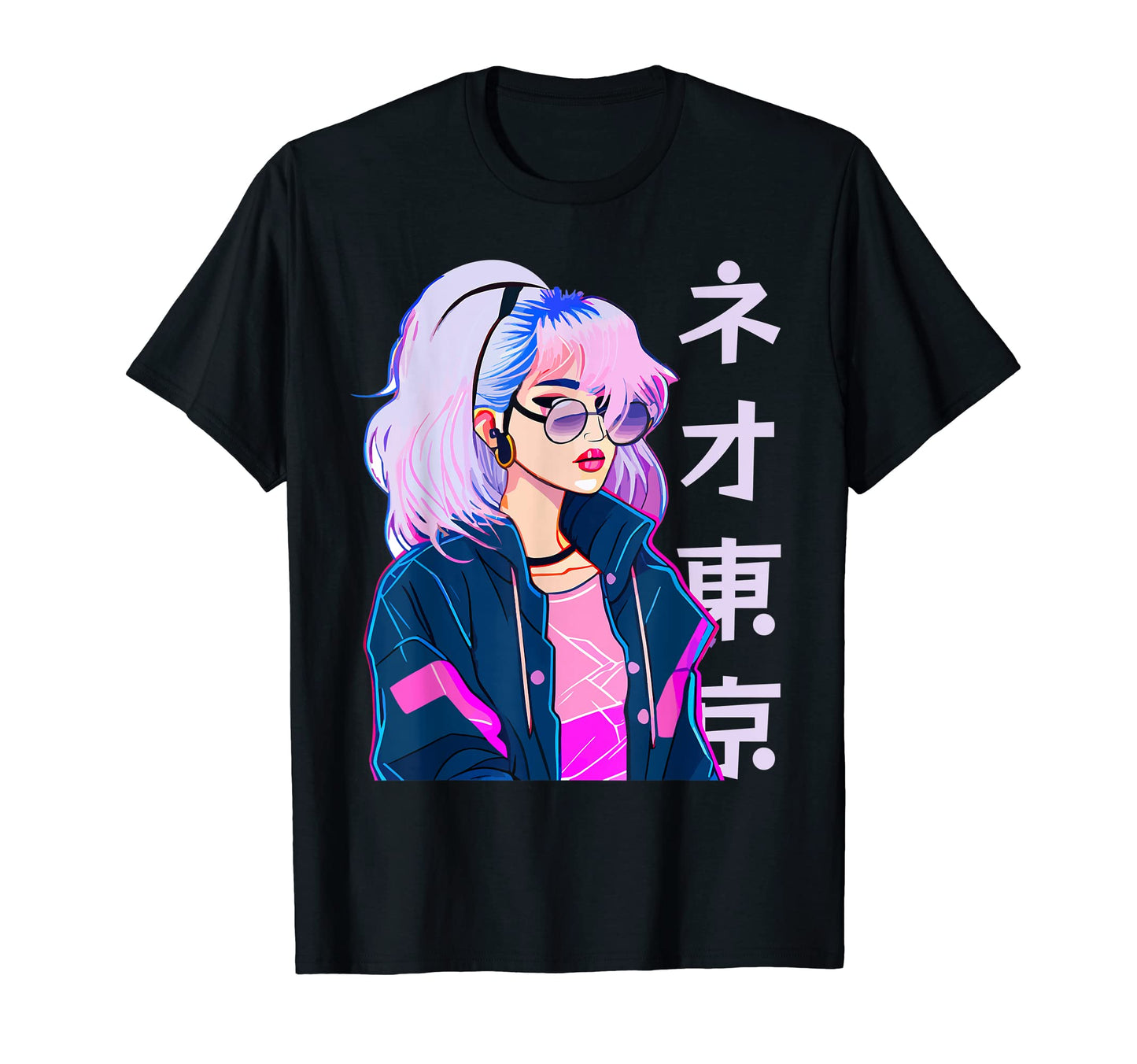 Cybergrunge Japanese Anime Vaporwave T-Shirt - Fun Novelty Design Unisex